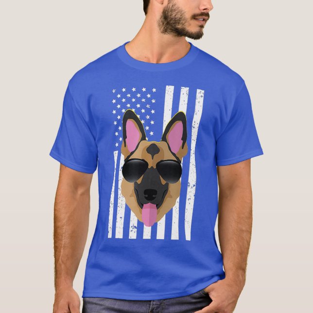 Camiseta German shepherd de Dog Policial de Presente K9 da  (Frente)