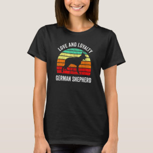 Camiseta German shepherd de fidelidade