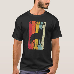 Camiseta German shepherd De Meninos Vintage Para Homens Cri