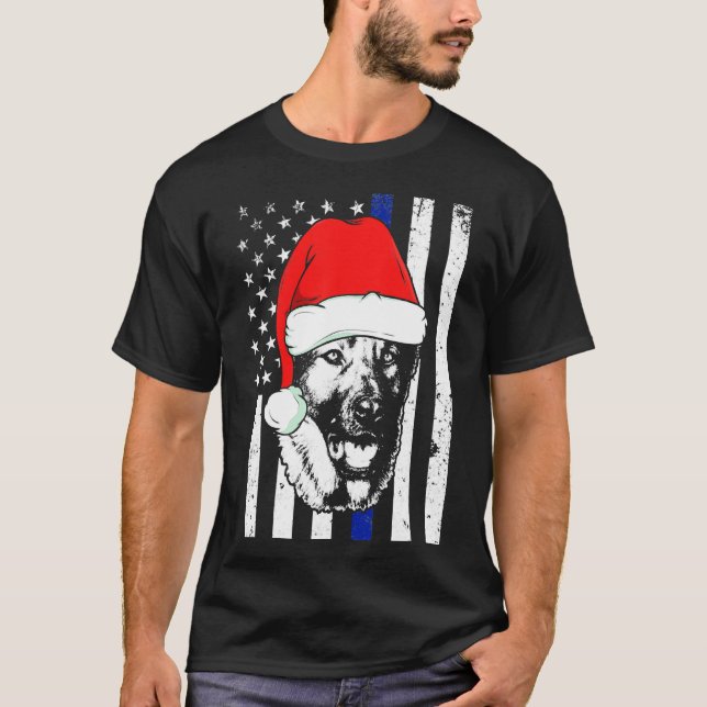Camiseta German shepherd de Natal 241 (Frente)