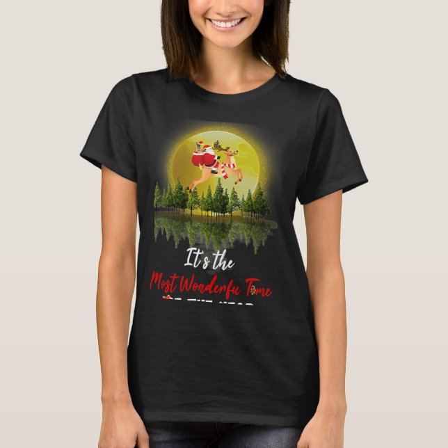Camiseta German shepherd de Natal com (Frente)