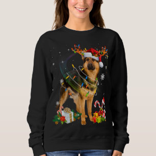 Camiseta German shepherd de natal, Nabo Nabo Nadado