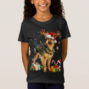 Camiseta German shepherd de natal, Nabo Nabo Nadado