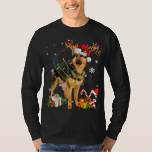 Camiseta German shepherd de natal, Nabo Nabo Nadado