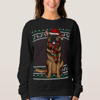 Camiseta German shepherd de Natal Santa Hat no Natal