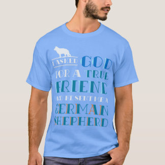 Camiseta German shepherd de Pet para Presente do Cão-Cristã