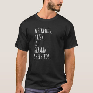 Camiseta German shepherd de pizza