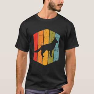 Camiseta German shepherd de Vintagem do German shepherd Ret