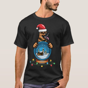Camiseta German shepherd do Globo de Neve