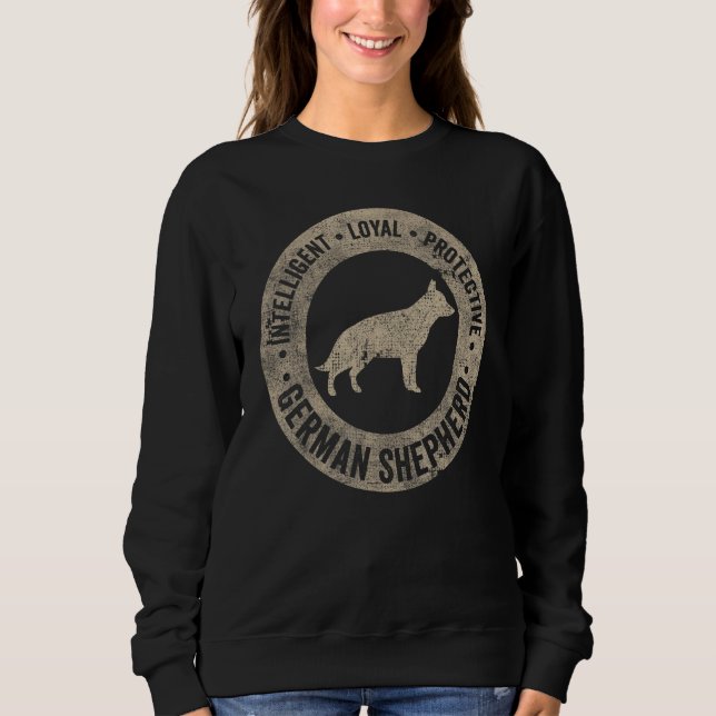 Camiseta German shepherd Dog Design Alsaciano Proprietário  (Frente)