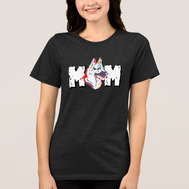 Camiseta German Shepherd Dog Mom (Frente)
