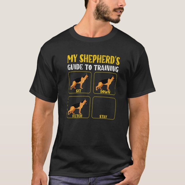 Camiseta german shepherd dog training guide shepherd mom da (Frente)