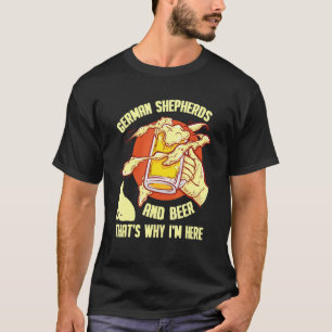 Camiseta German shepherd E German shepherd De Cerveja