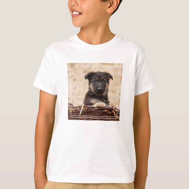 Camiseta German shepherd Em Cesta (Frente)