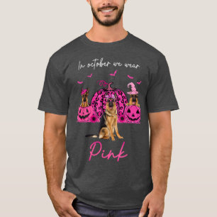 Camiseta German shepherd Em Outubro Vestimos O Dia das Brux