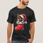 Camiseta German shepherd Em Sock Christmas Santa Hat Xmas D<br><div class="desc">German shepherd Em Sock Christmas Santa Hat Xmas Dog Lover</div>