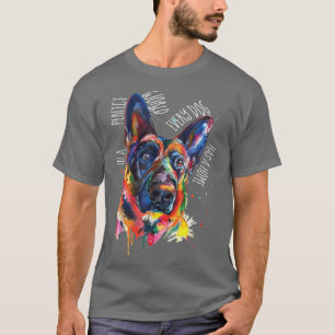Camiseta German shepherd Em Um Mundo Perfeito Todos Os Cach