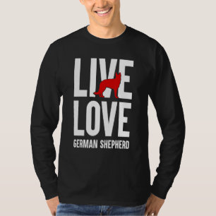 Camiseta German shepherd Engraçada Lover Graphic Men Shep