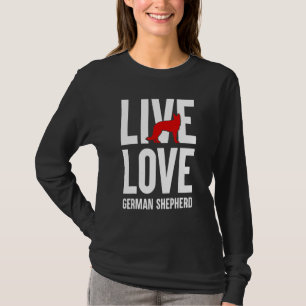 Camiseta German shepherd Engraçada Lover Graphic Men Shep