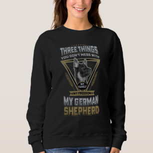 Camiseta German shepherd Engraçado Cita Três Coisas Que Voc