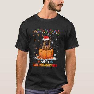 Camiseta German shepherd Engraçado Na Pumpkin Happy HalloGr