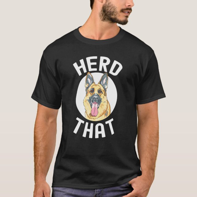 Camiseta German shepherd Fez Aquele Cachorro Gsd Bonito (Frente)