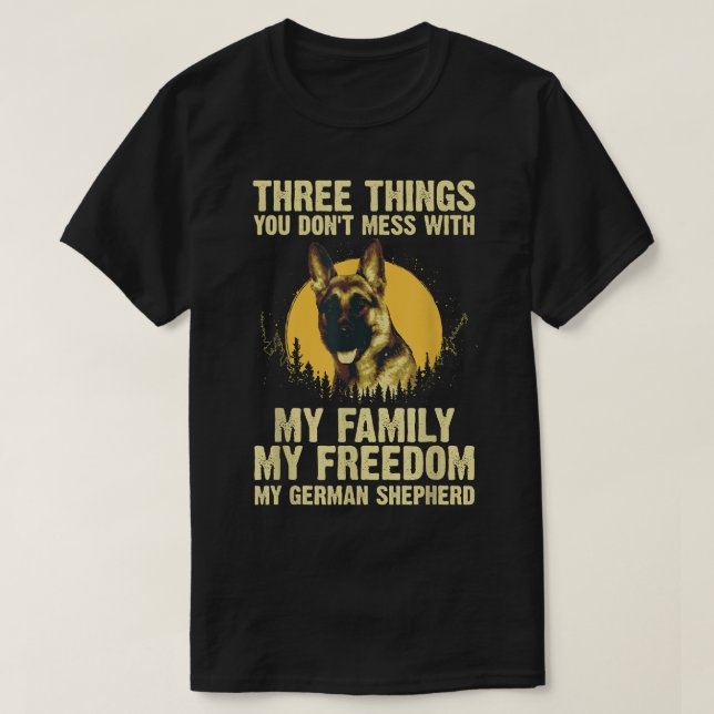 Camiseta German Shepherd For Owner Men Women German Shepher (Frente do Design)