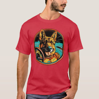 Camiseta German Shepherd Funny Dog Racing Car Driver Pet gi