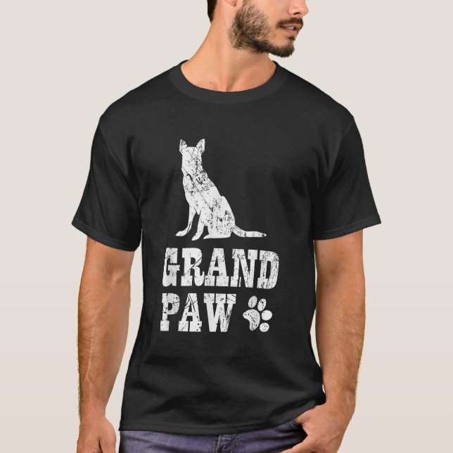 Camiseta German shepherd Grand Paw T Shirt Dog Lover Grandp (Frente)