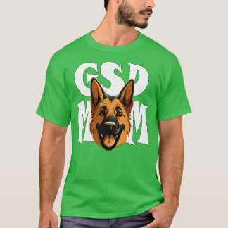 Camiseta German shepherd GSD Mãe Dia de as mães Cachorro Co