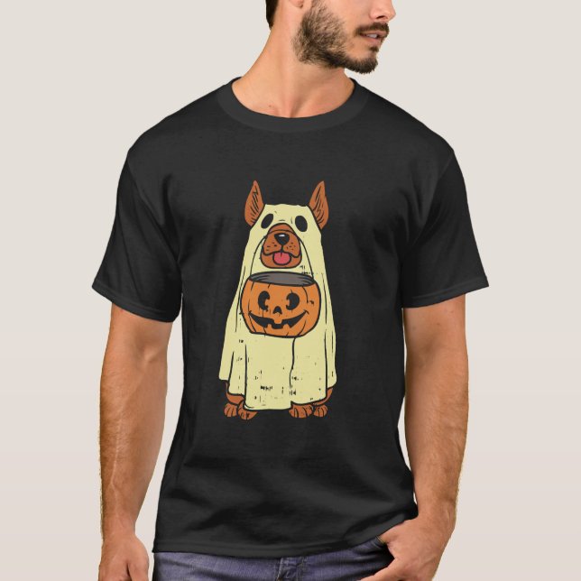 Camiseta German shepherd Halloween - Cachorro (Frente)