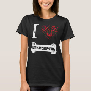 Camiseta German shepherd I German shepherd Ósseos Óssea Orn