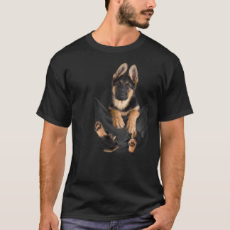 Camiseta German Shepherd In Pocket Funny Dog Lover Gifts fu