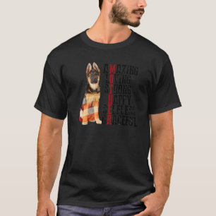 Camiseta German shepherd Incrível Adorável e Forte Selvagem