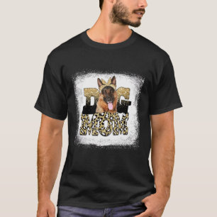 Camiseta German shepherd Leopardo Ocidental Dia de as mães 