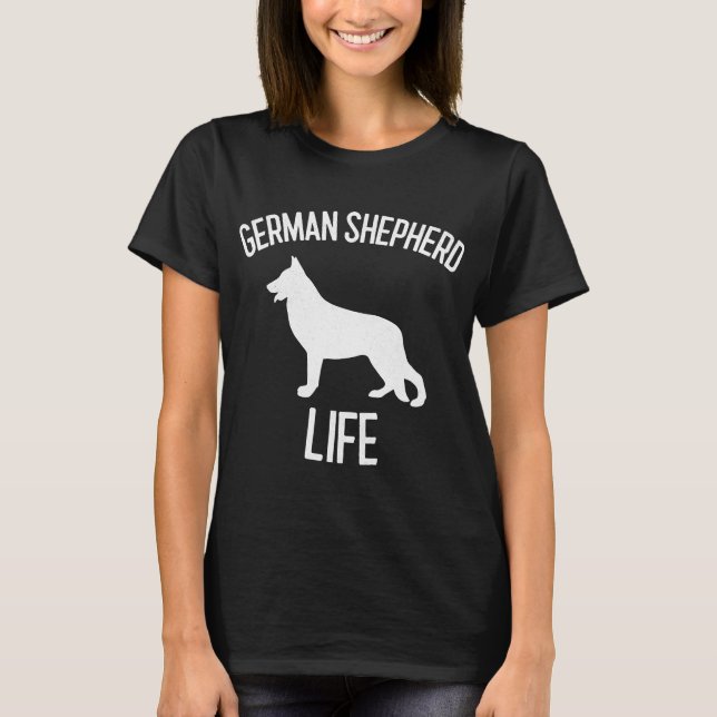 Camiseta German shepherd Life Dog Lover (Frente)