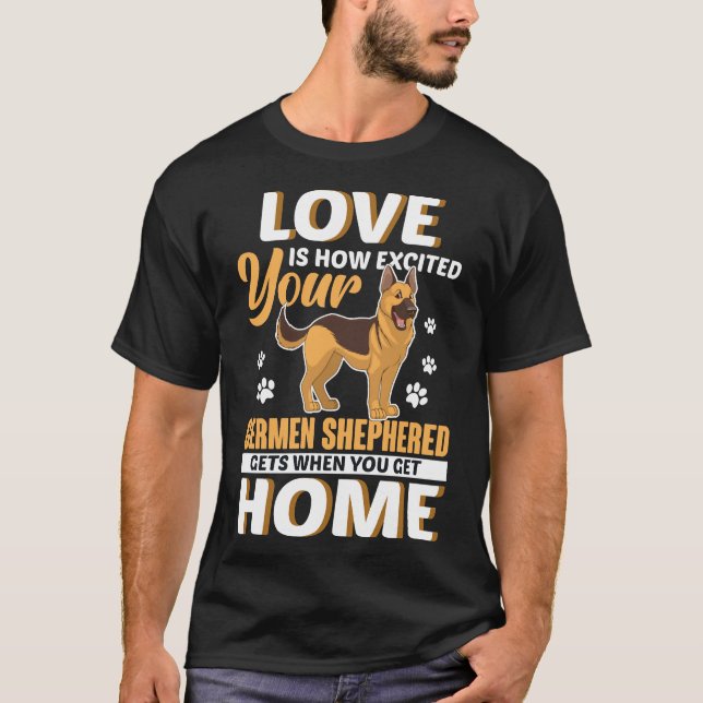 Camiseta German shepherd Love German Shepard Shepherd Dog K (Frente)