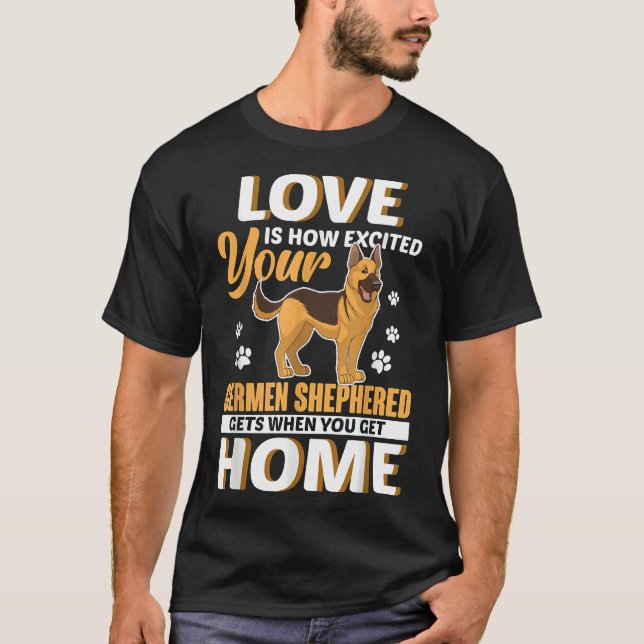 Camiseta German shepherd Love German Shepard Shepherd Dog K (Frente)
