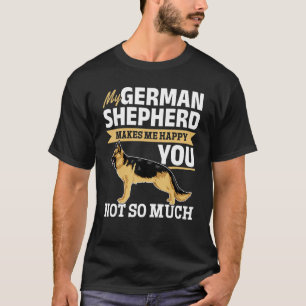 Camiseta German shepherd Lover - Meu German shepherd me faz