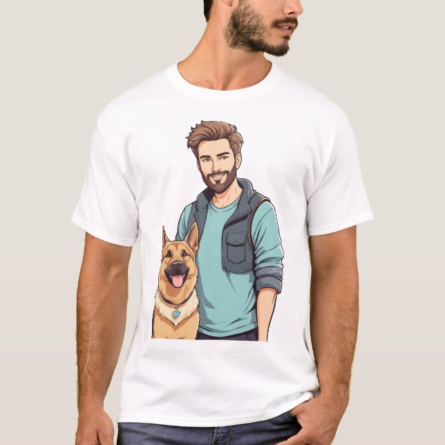 Camiseta German shepherd Lover Trendy T Shirt (Frente)