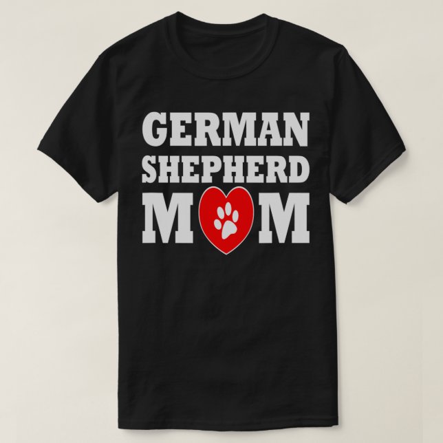 Camiseta German shepherd Mãe (Frente do Design)