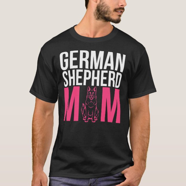 Camiseta German shepherd Mãe 1021 (Frente)