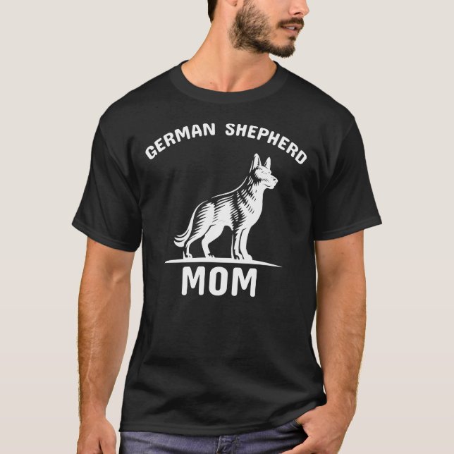 Camiseta German shepherd Mãe 33 (Frente)