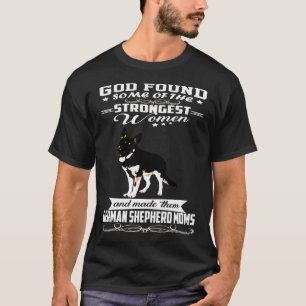 Camiseta German shepherd Mãe Deus Encontrou Um Dos Mais For