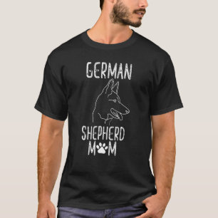Camiseta German shepherd Mãe Eu Amo Meu German shepherd Com