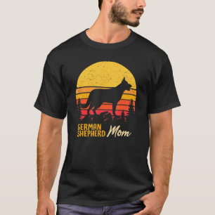 Camiseta German shepherd Mãe Mama Vintage Retro og Women