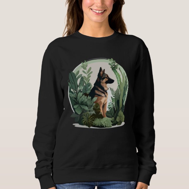 Camiseta German Shepherd Mama Plant  Dog (Frente)