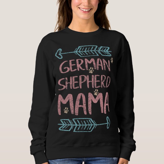 Camiseta German shepherd Mama Shepherd Lover Owner Cachorro (Frente)