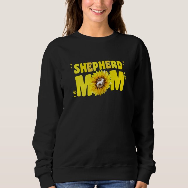 Camiseta German Shepherd Mom For Women Sunflower Shepherd G (Frente)