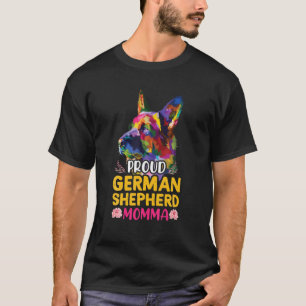 Camiseta German shepherd Momma, German shepherd Splash Art